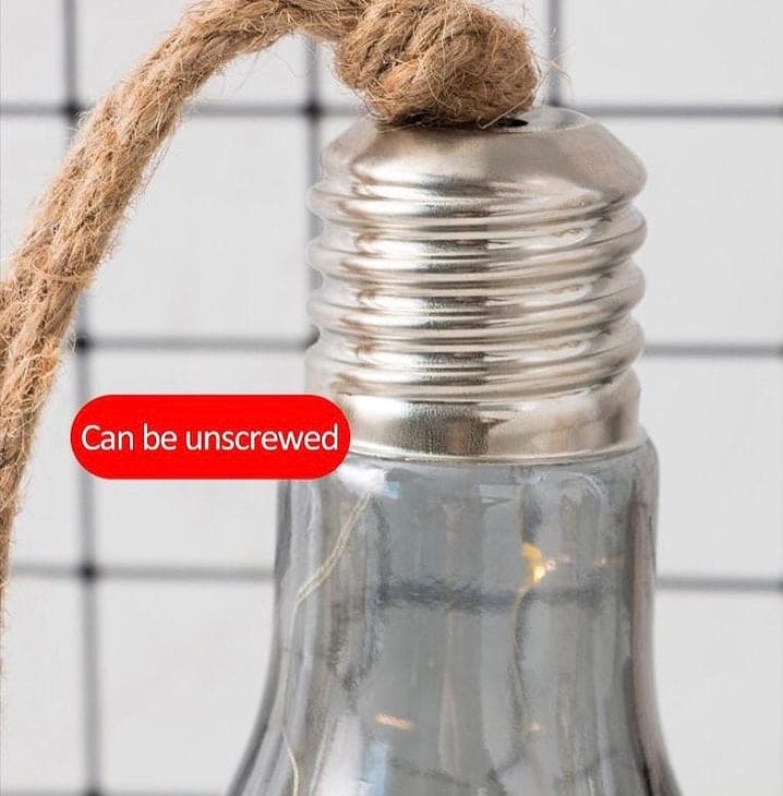 Creative Hemp Rope Led Bulb, Wall Hanging Led Glass Bulb, Craft Style Bulb For Decoration Creative Hemp Rope Led Bulb, Wall Hanging Led Glass Bulb, Craft Style Bulb For Decoration